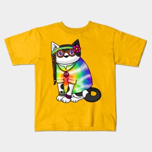 Hippy Cat Kids T-Shirt